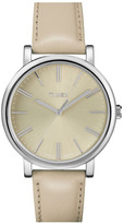 Thumbnail for your product : Timex Round Leather Strap Watch, 38mm