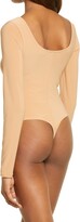 Thumbnail for your product : Leith Double Scoop Long Sleeve Thong Bodysuit