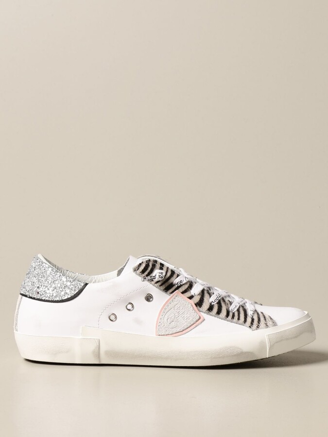 Philippe Model Paris sneakers in leather with animalier details - ShopStyle  Shoes