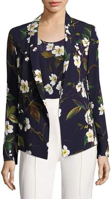 Escada Women's Floral-Print Shawl Jacket