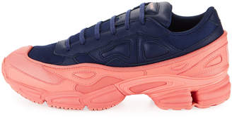 Adidas By Raf Simons Men's Ozweego Dipped Color Trainer Sneakers, Blue/Pink