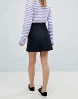 Thumbnail for your product : Monki Denim Button Through Skirt