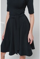 Thumbnail for your product : non NON+ - NON564 Round Neck Whirl Skirt Dress - Black