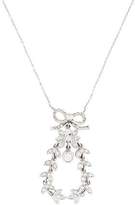 Thumbnail for your product : Vera Wang 18K Diamond Bow & Garland Pendant Necklace