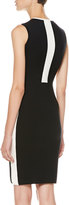 Thumbnail for your product : Narciso Rodriguez Two-Tone Sleeveless Sheath Dress