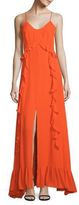 Thumbnail for your product : L'Agence Perla Ruffle Silk Dress