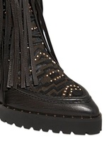 Thumbnail for your product : 120mm Leather Wedge Ankle Boots