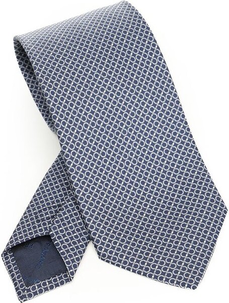 Ferragamo Gancini Regimental Print Tie