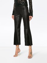 Thumbnail for your product : Marco De Vincenzo Cropped Flared Mid Rise Pants