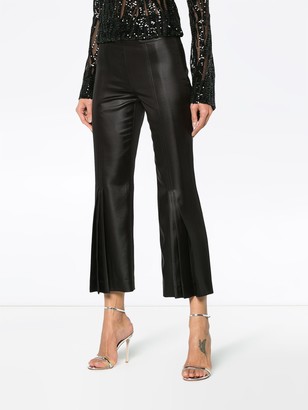 Marco De Vincenzo Cropped Flared Mid Rise Pants