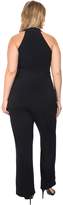 Thumbnail for your product : MICHAEL Michael Kors Size Belted Halter Jumpsuit