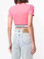 Thumbnail for your product : Ground Zero Stitched Logo Cropped Top