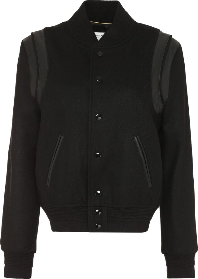 Saint Laurent Wool Bomber Jacket ShopStyle