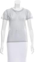 Thumbnail for your product : The Lady & The Sailor Striped Mesh Top w/ Tags