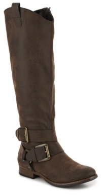 Crown Vintage Buckles Riding Boot