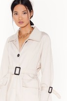 Thumbnail for your product : Nasty Gal Womens That's Stitch Belted Trench Coat - White - 14