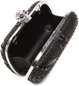 Thumbnail for your product : Alexander McQueen Britannia Skull Box Clutch with Chain in Black