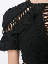 Thumbnail for your product : Zimmermann perforated detail crop top