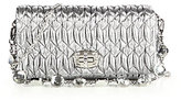 Thumbnail for your product : Miu Miu Crystal Small Metallic Leather Matelassé Shoulder Bag