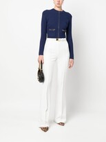 Thumbnail for your product : Elisabetta Franchi Ribbed-Knit Zip-Up Cardigan