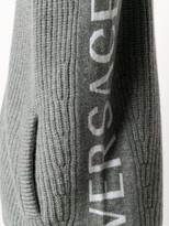 Thumbnail for your product : Versace Ribbed Logo Zipped Jumper