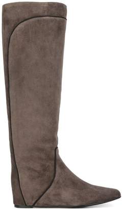 Lanvin pull-on contrast panel boots