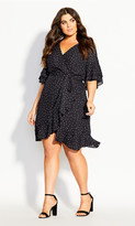 Thumbnail for your product : City Chic Charmed Spot Dress - black