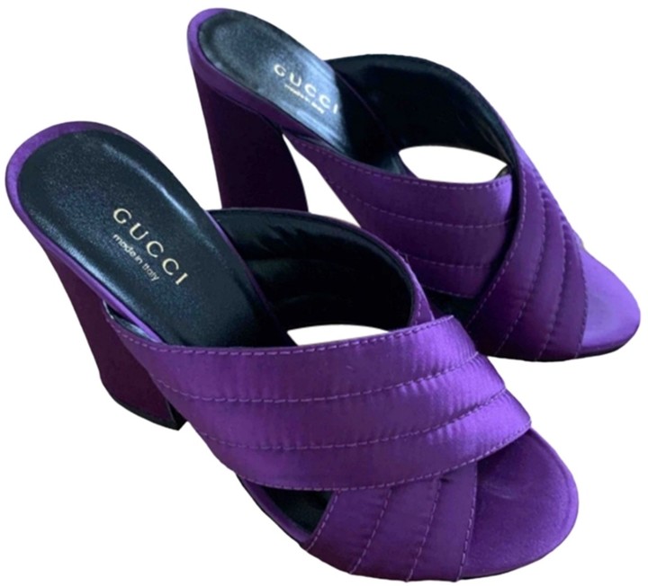 gucci purple sandals