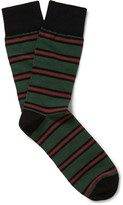 Thumbnail for your product : Corgi Royal Gurkha Rifles Striped Cotton-Blend Socks