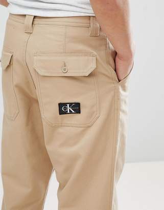 Calvin Klein Jeans Chinos With Back Logo Patch