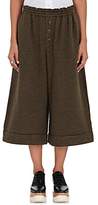 Thumbnail for your product : Yohji Yamamoto Regulation Women's Knit Wide-Leg Crop Pants - Olive
