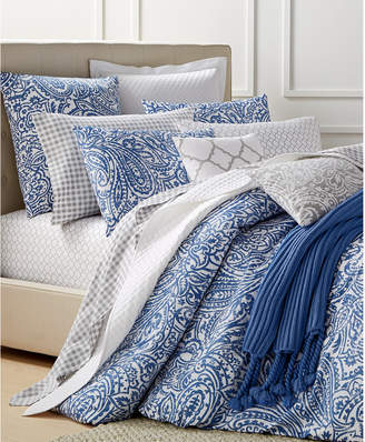 Charter Club Damask Designs Paisley Denim King Comforter Set, Created for Macy's