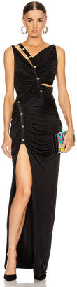 Versace Long Evening Gown in Black | FWRD