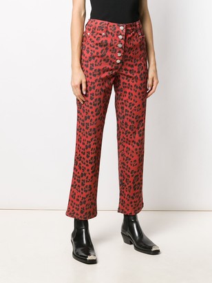 Miaou Leopard Print Jeans