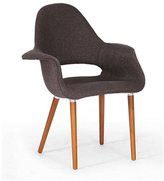 Thumbnail for your product : Baxton Studio Forza Dark Brown Fabric Mid-Century Modern Arm Chair Set of 2