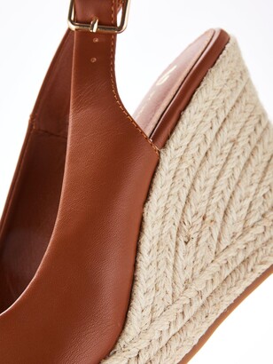 tan slingback wedges