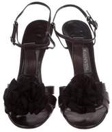 Thumbnail for your product : Lanvin Leather T-Strap Sandals