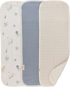 Crane Baby Cove 3-pc. Baby Burp Cloth Set (ocean)