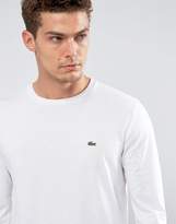 Thumbnail for your product : Lacoste Crew Neck Long Sleeve Basic Logo T-Shirt In White