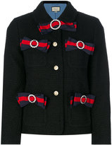 Gucci - Web bow tweed jacket - women - Soie/coton/Polyamide/Acétate - 40