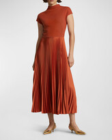 Thumbnail for your product : Polo Ralph Lauren Hybrid Sweater-Pleated Mock-Neck Dress