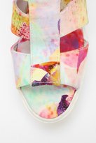 Thumbnail for your product : Swear Jane Caged Printed Peep-Toe Sandal