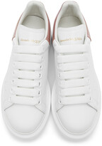 Thumbnail for your product : Alexander McQueen White & Pink Iridescent Oversized Sneakers