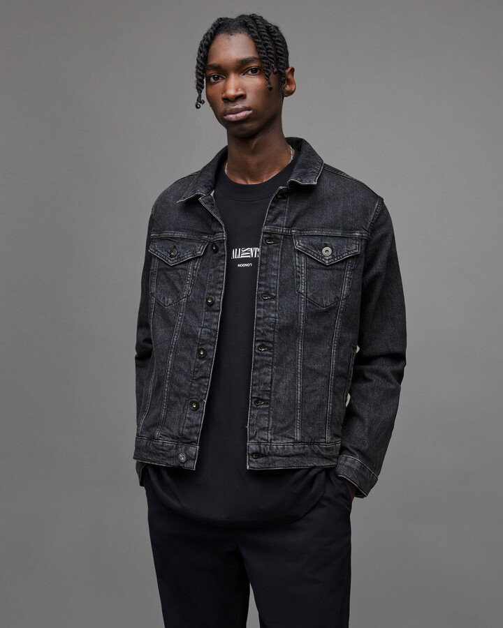 AllSaints 'Garmo' Denim Jacket Men's Grey - ShopStyle