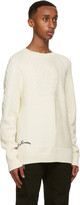 Thumbnail for your product : Alexander McQueen Off-White Wool Embroidered Logo Sweater