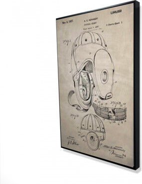 Begin Edition International Inc. Beige Football Helmet