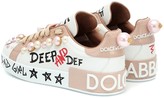 Thumbnail for your product : Dolce & Gabbana Portofino leather sneakers