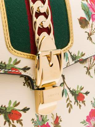 Gucci Sylvie floral print top handle bag