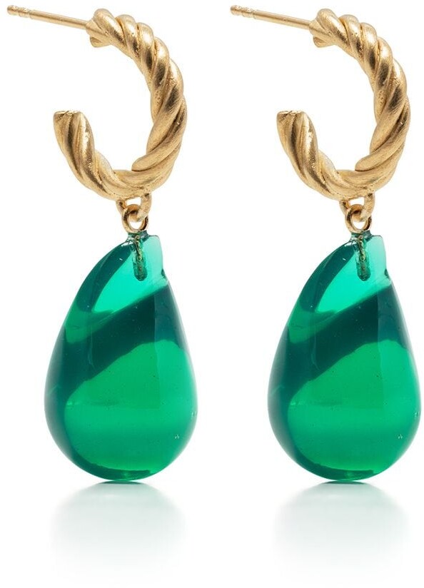 Green Hoop Earrings | Shop the world's largest collection of 