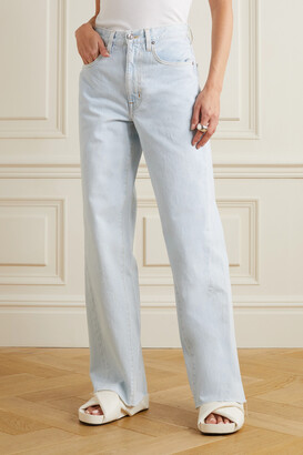 SLVRLAKE + Net Sustain Grace High-rise Organic Wide-leg Jeans - Light denim